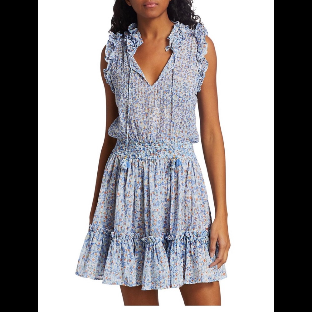 POUPETTE ST BARTH Triny Smocked Dress, Medium NWT